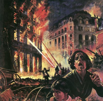 サンフランシスコ地震、1906 作： English School